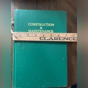 Vintage circa ‘05 Construction & Maintenance Hardcover Book - Teal Cover